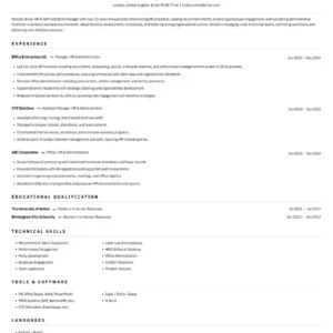 ATS-Friendly CV